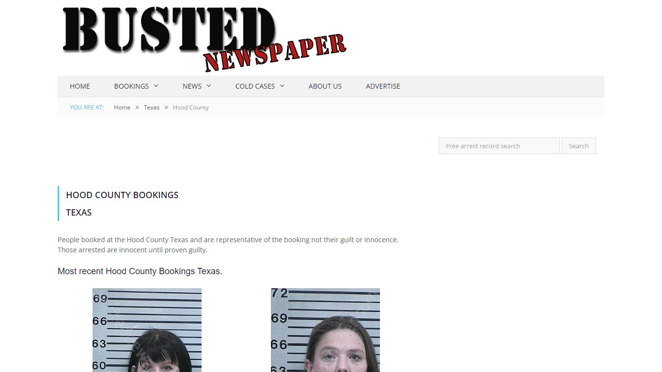 Hood County, TX Mugshots - BUSTEDNEWSPAPER.COM