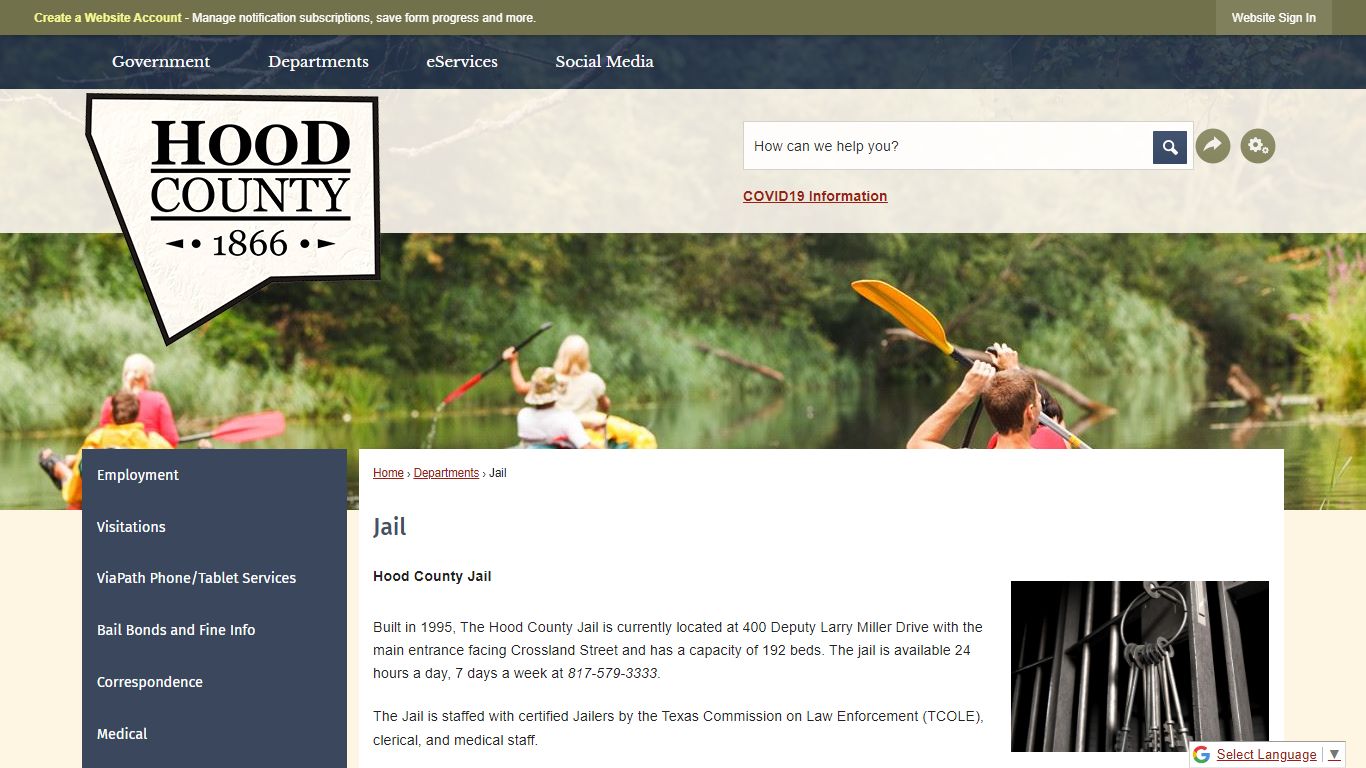 Jail | Hood County, TX - Official Website